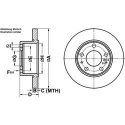 ATE Bremsscheibe 24011601291 voll 276mm 16mm für Iveco