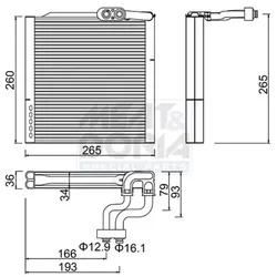 Meat & Doria Verdampfer, Klimaanlage 997112 Für Kia