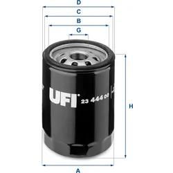 Ufi Ölfilter 2344400 Anschraubfilter 103Mm Gewindemaß3/4-16 Unf Für Fiat Land Rover