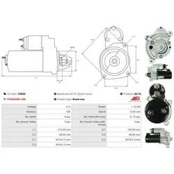 As-Pl Starter S3009 Für Peugeot Fiat Daf