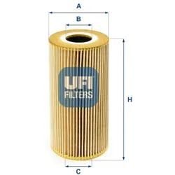 Ufi Ölfilter 2509500 Filtereinsatz 170Mm Für Man Mercedes Ssangyong