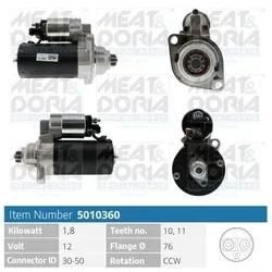 Meat & Doria Starter 5010360 Für Ford Vag