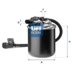 Ufi Kraftstofffilter 2419300 Anschraubfilter 100Mm Für Mercedes
