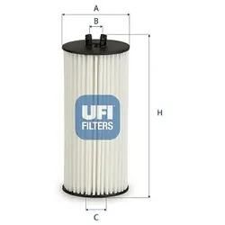 Ufi Ölfilter 2528200 Filtereinsatz 146Mm Für Mercedes