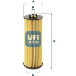 Ufi Ölfilter 2501900 Filtereinsatz 199Mm Für Vag