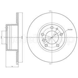 Metelli Bremsscheibe 230187 Voll 302Mm 12Mm Für Bmw