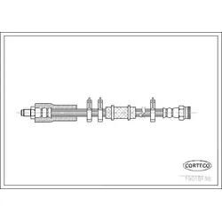 Corteco Bremsschlauch 19018138 Vorderachse Für Peugeot Fiat