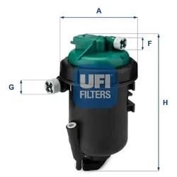 Ufi Kraftstofffilter 5518100 Filtereinsatz 213Mm Für Fiat