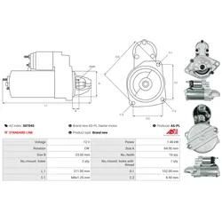 As-Pl Starter S0704s Für Opel Ford Fiat Peugeot