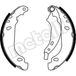 Metelli Bremsbackensatz 530356 Für Renault