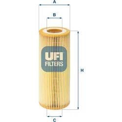 Ufi Ölfilter 2502100 Filtereinsatz 155Mm Für Bmw