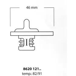 Triscan Thermostat, Kühlmittel 862012191 Für Chrysler Jeep Dodge