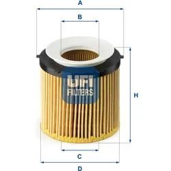 Ufi Ölfilter 2517900 Filtereinsatz 78Mm Für Bmw