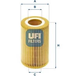 Ufi Ölfilter 2507400 Filtereinsatz 94Mm Für Honda