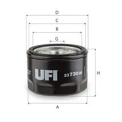 Ufi Ölfilter 2373000 Anschraubfilter 63Mm Für Ford