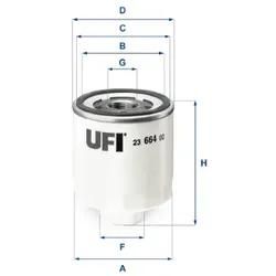 Ufi Ölfilter 2366400 Anschraubfilter 92Mm Gewindemaßm 22 X 1.5 - 6H Für Ford