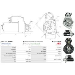 As-Pl Starter S0036pr Für Opel Saab Daf