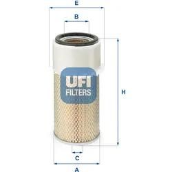 Ufi Luftfilter 2792000 Filtereinsatz 289Mm Für Santana Onan Fiat Gm Ford Isuzu Iveco Mitsubishi Toyota Hyundai Renault Trucks Kawasaki La