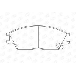 Champion Bremsbelagsatz, Scheibenbremse 572269Ch Für Honda Hyundai