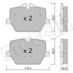 Metelli Bremsbelagsatz, Scheibenbremse 2212660 Für Toyota Bmw