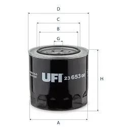 Ufi Ölfilter 2365300 Anschraubfilter 97Mm Für Kia