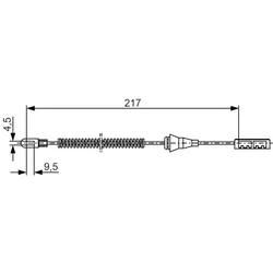 Bosch Seilzug, Feststellbremse 1987482251 Für Opel Vaughall