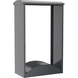 Tchibo Anthrazit - Bogen-Kaminholzregal - 98X52x160cm - Image 3