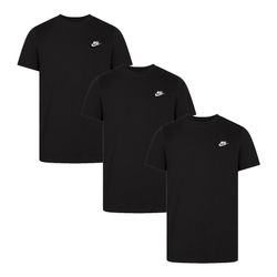 Nike Schwarz 3Er-Pack Sportswear Club T-Shirts Für Herren In