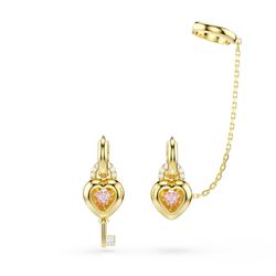 Swarovski Idyllia Kollektion, Mixed Cuts, Herz With Key, Rosa, 18k Goldfinish - Bild 8