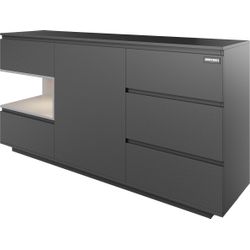 PHOENIX Sideboard »MINECRAFT«, BxHxT: 160 x 80 x 40 cm - schwarz - Bild 6