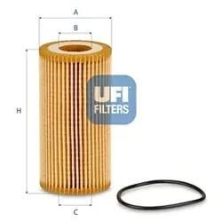 Ufi Ölfilter 2515300 Filtereinsatz 111Mm Für Vag Porsche
