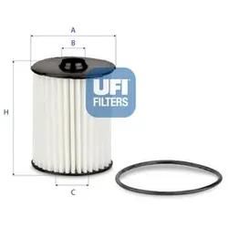 Ufi Ölfilter 2522800 Filtereinsatz 106Mm Für Fiat