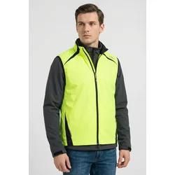 Cmp Yellow Funktionsweste Herren, Gr. 52, Gelb Fluo, Obermaterial: 100% Polyester, Westen Funktionsweste, Mit Gummizug In Taille Und Ärmeln, Für Radsport...