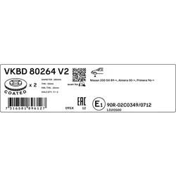 Skf Bremsscheibe Vkbd80264v2 280Mm 22Mm Für Nissan