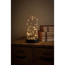 Konstsmide Weiß Led Dekolicht "Weihnachtsdeko", Transparent, B:11,5Cm H:24,5Cm L:11,5Cm T:11cm Ø:11,5Cm, Leuchten, Led Dekoglaskuppel Mit Silberfb. Drah... - Bild 4