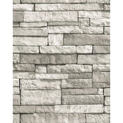 Wow Grau - Steine - Vliestapete - 10M X 52Cm - Image 3