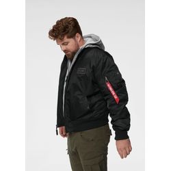 Alpha Industries Bomberjacke für Herren in Schwarz Größe XXL mit Kapuze - Bild 6