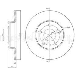 Metelli Bremsscheibe 230388C Voll 240Mm 11Mm Für Alfa Romeo