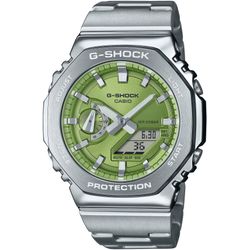 Casio Herren Silber,Grün G-Shock Metal Steel Edition (44,4 Mm) Grünes Uhr - Bild 8