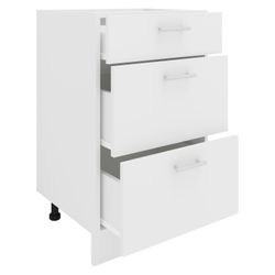 Vcm Weiß Unterschrank "Küchenschrank B 50 Cm Unterschrank Schublade Esilo" 1 Stk. Tlg. von Baur - Image 6