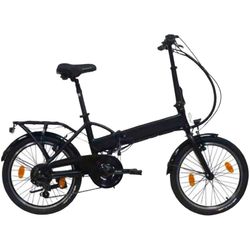 Llobe  Schwarz Schwarz "Falt E-Bike 20" Plexa" 6 Gang Shimano Tourney Schaltwerk Kettenschaltung Heckmotor 250 W Kinder von Baur - Image 3