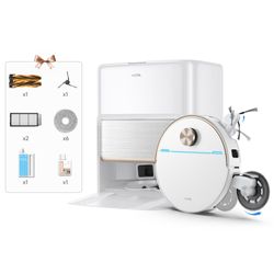 Mova V70 Ultra Complete Saugroboter Mit Wischfunktion Mit Vollautomatischer Basisstation Weiß Weiss V70 Ultra Complete White - Bild 11