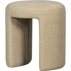 Woood Beige Hocker + Pouf, Gepolsterter (47 X 45 Cm) - Bild 5