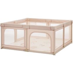 Fillikid Unisex Laufgitter Malta Mit Boden 150X150 Cm Beige Baby Größe 150 X Größe 150 X 68 Mm - Image 4
