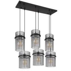 Globo Lighting Hängeleuchte ¦ schwarz ¦ Maße (cm): B: 35,5 H: 125 Lampen & Leuchten > Hängeleuchten - Sconto - Bild 4
