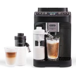 Delonghi Schwarz Kaffeevollautomat "Magnifica Duo Ecam330.80.bxb - 20 Rezepte Heißer & Kalter Milchschaum" Cold Brew Funktion 24" Tft-Display 2 Milchkaraffen (Heiß & Kalt) von Baur - Bild 6