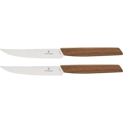 Victorinox Swiss Modern Steakmesserset Nussbaumholz 2 Tl
