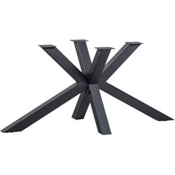 Woood Schwarz Tischbein Mit Gekreuztem Fuß Cross-Shape - Image 3