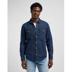 Lee Herren Blau Hemd Regular Western Rinse - Bild 4