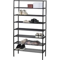 Tchibo Schwarz - Woood Schuhregal »Ferro« - 85X35x160cm - Image 3